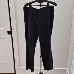 Soft Surroundings Black Straight Leg Pants Ponte Size 1x 20W